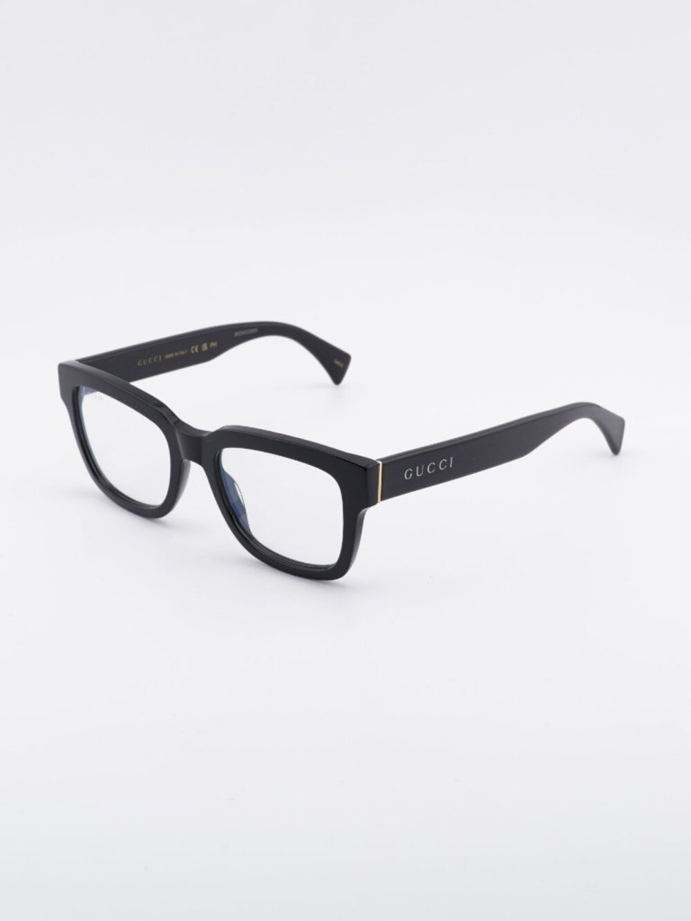Gucci GG1138S 001 Sunglasses Black Square Frame, Clear to grey Photochromic Lens